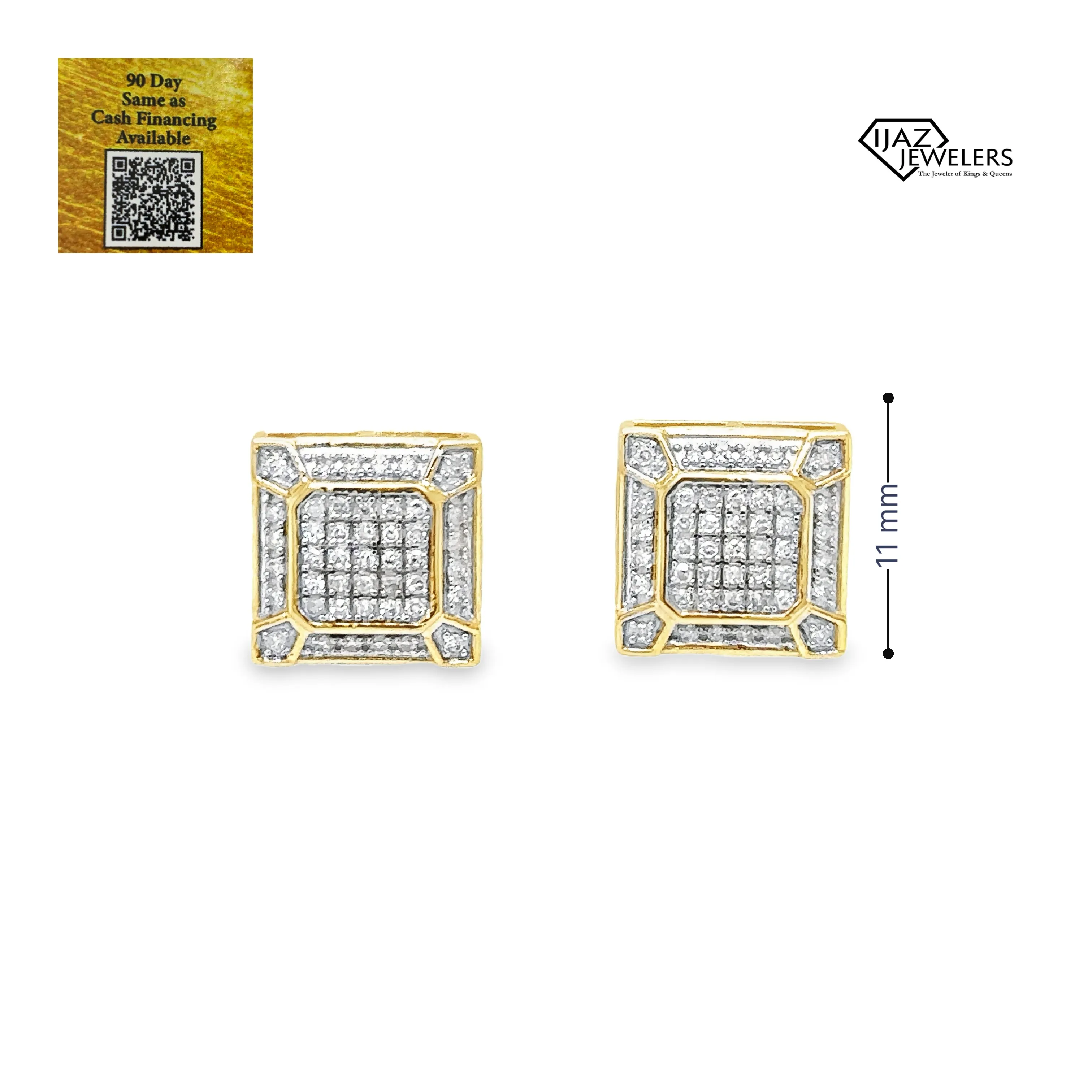 10K Gold 0.38 CTW Diamond Earrings