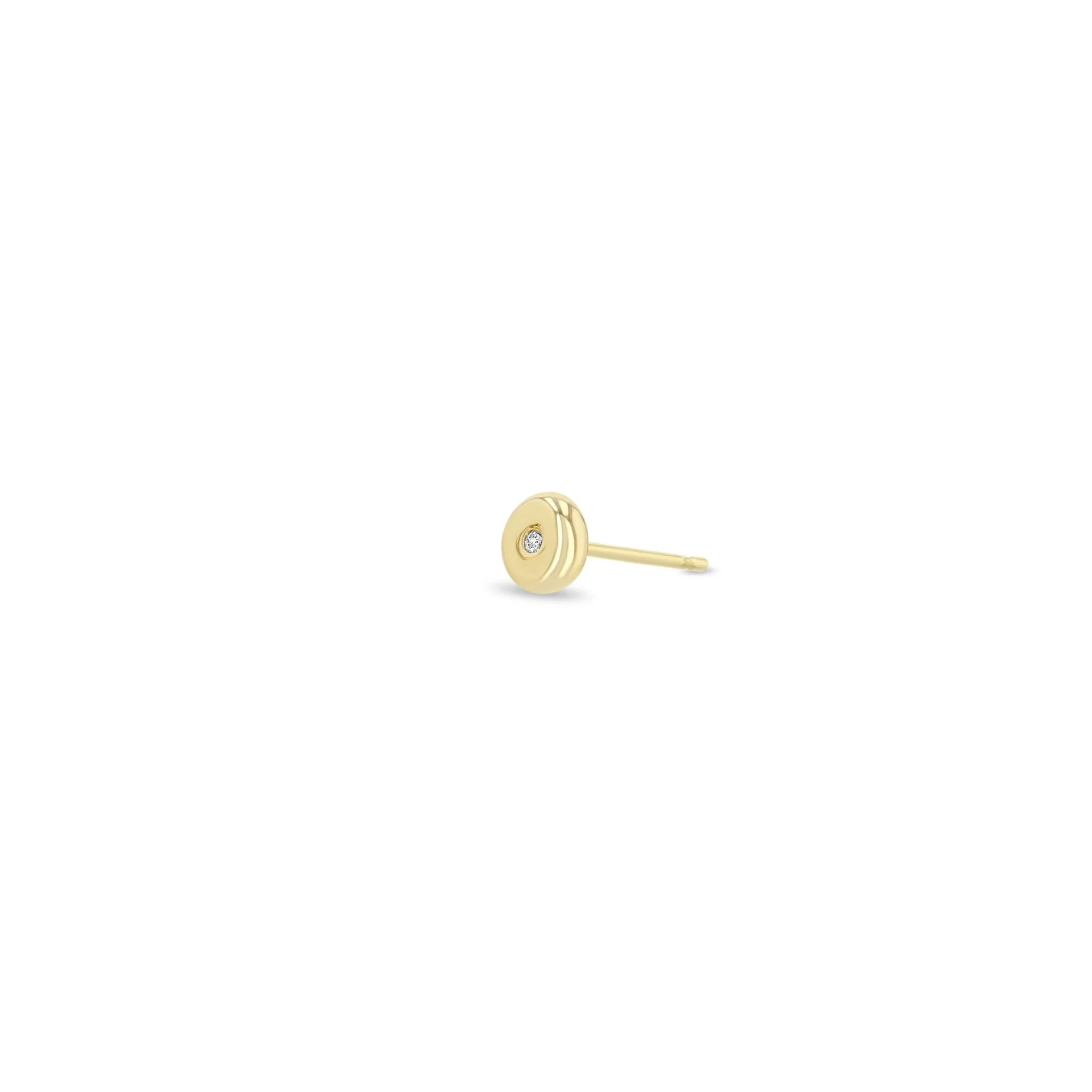 14k Small Diamond Nugget Studs