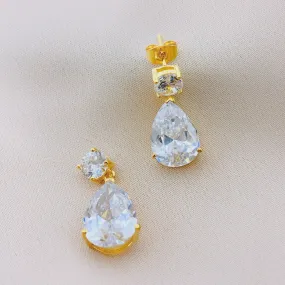 925 Silver CZ Drop Dangle Earring