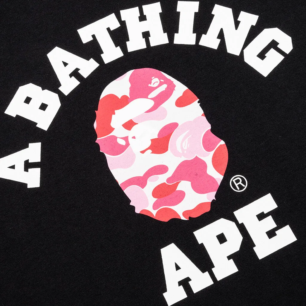 Abc Camo College Tee - Black/Pink