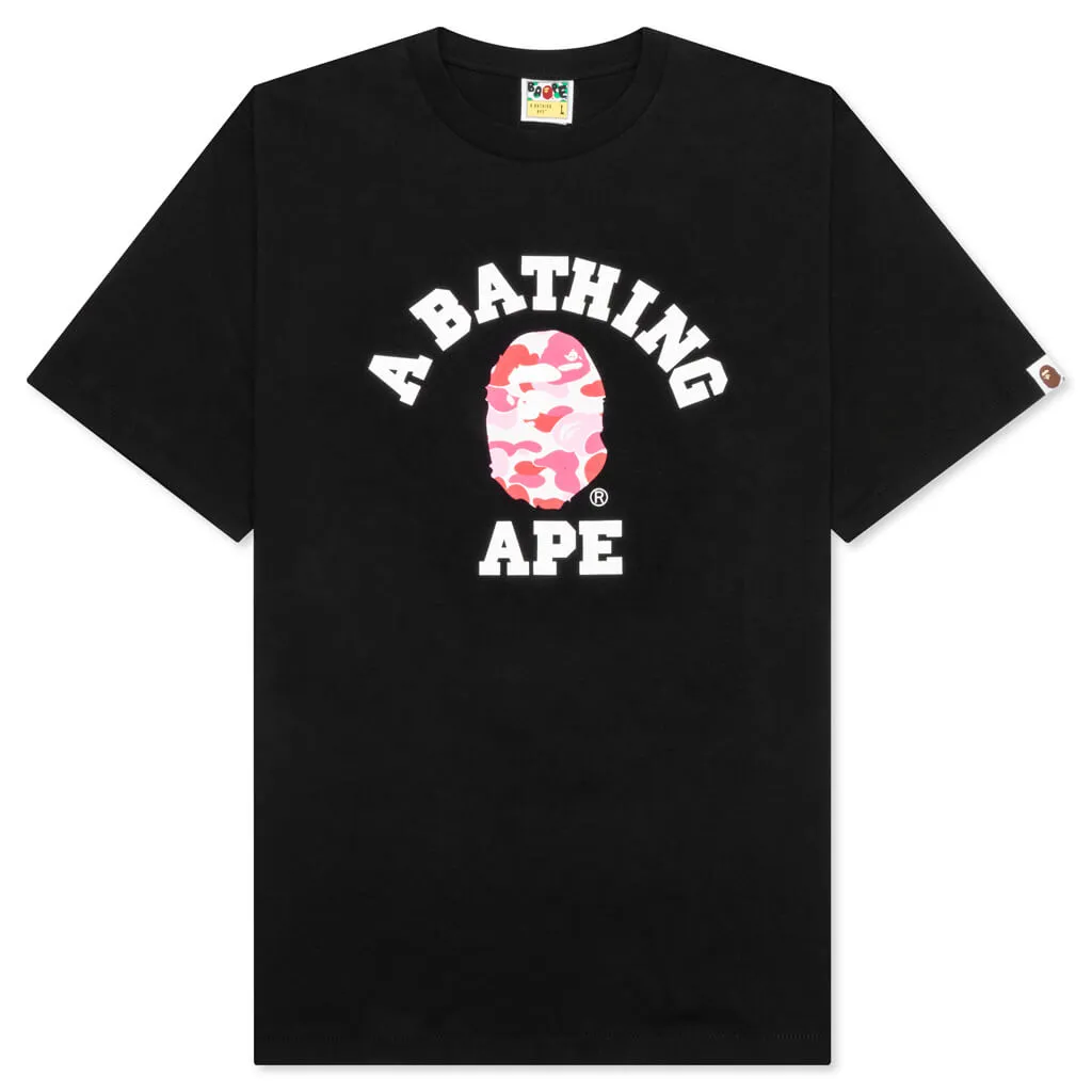 Abc Camo College Tee - Black/Pink