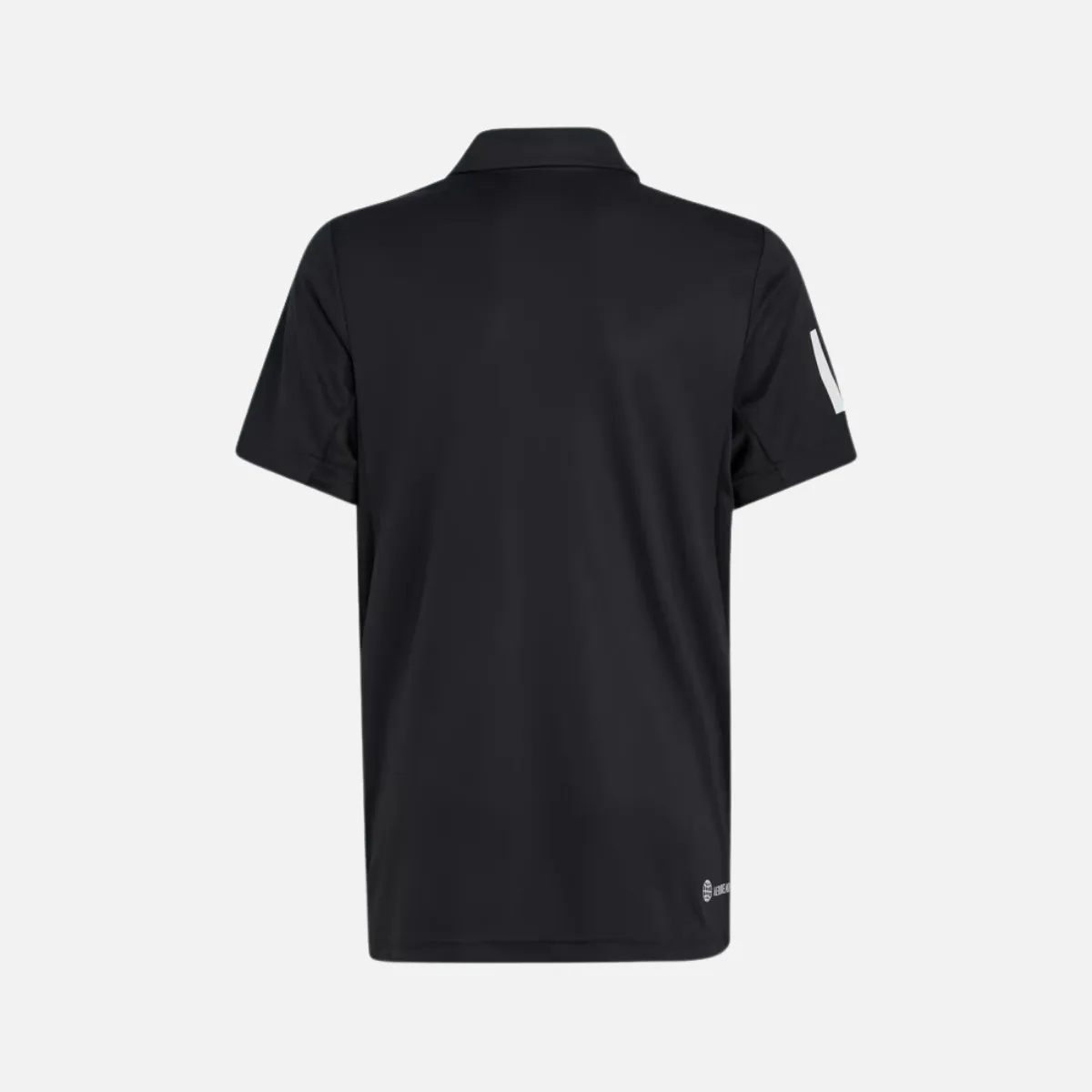 Adidas Club 3 Stripes Kids Boys Polo T-shirt (10-16 Years) -Black