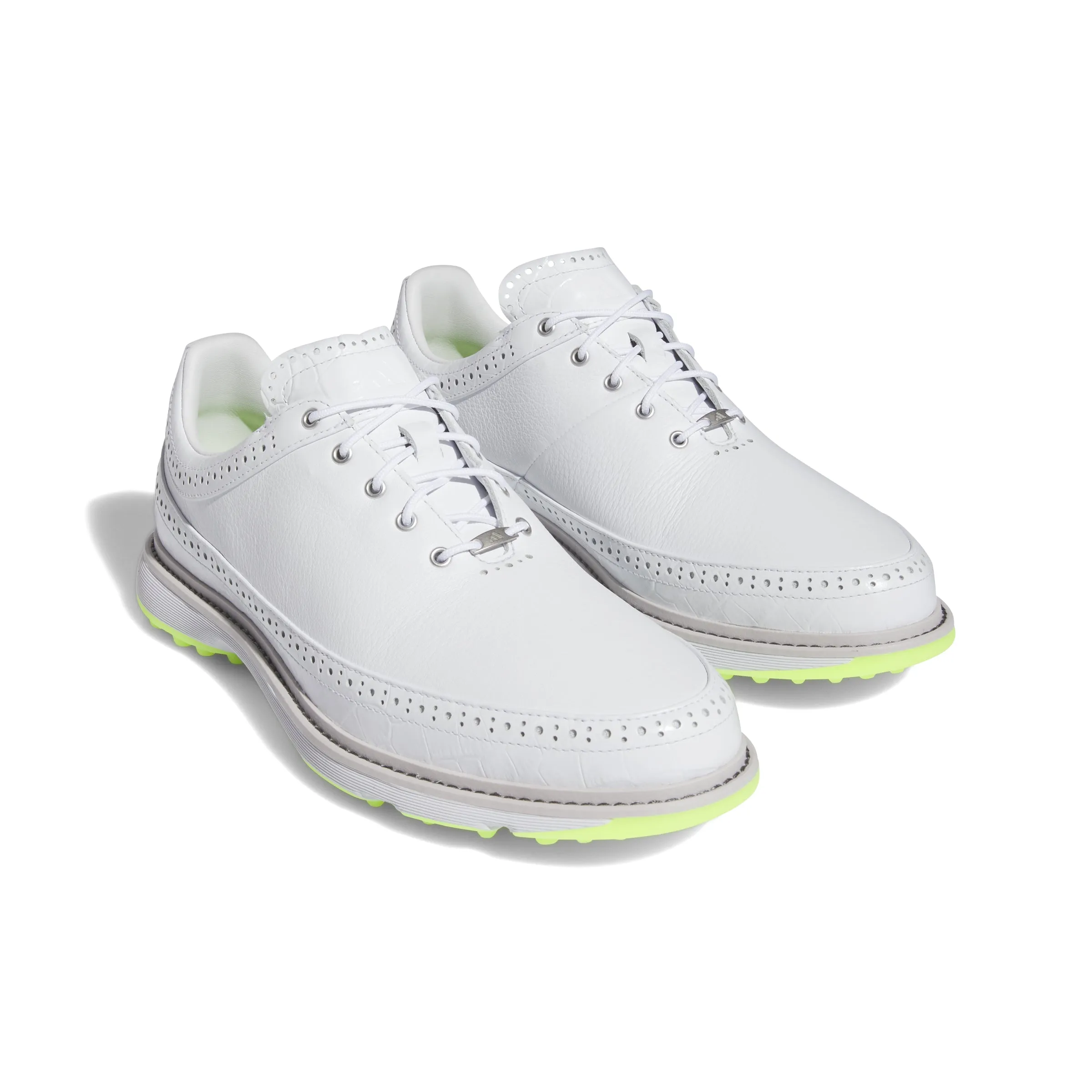 adidas MC80 Spikeless Golf Shoes - White/Lucid Lemon