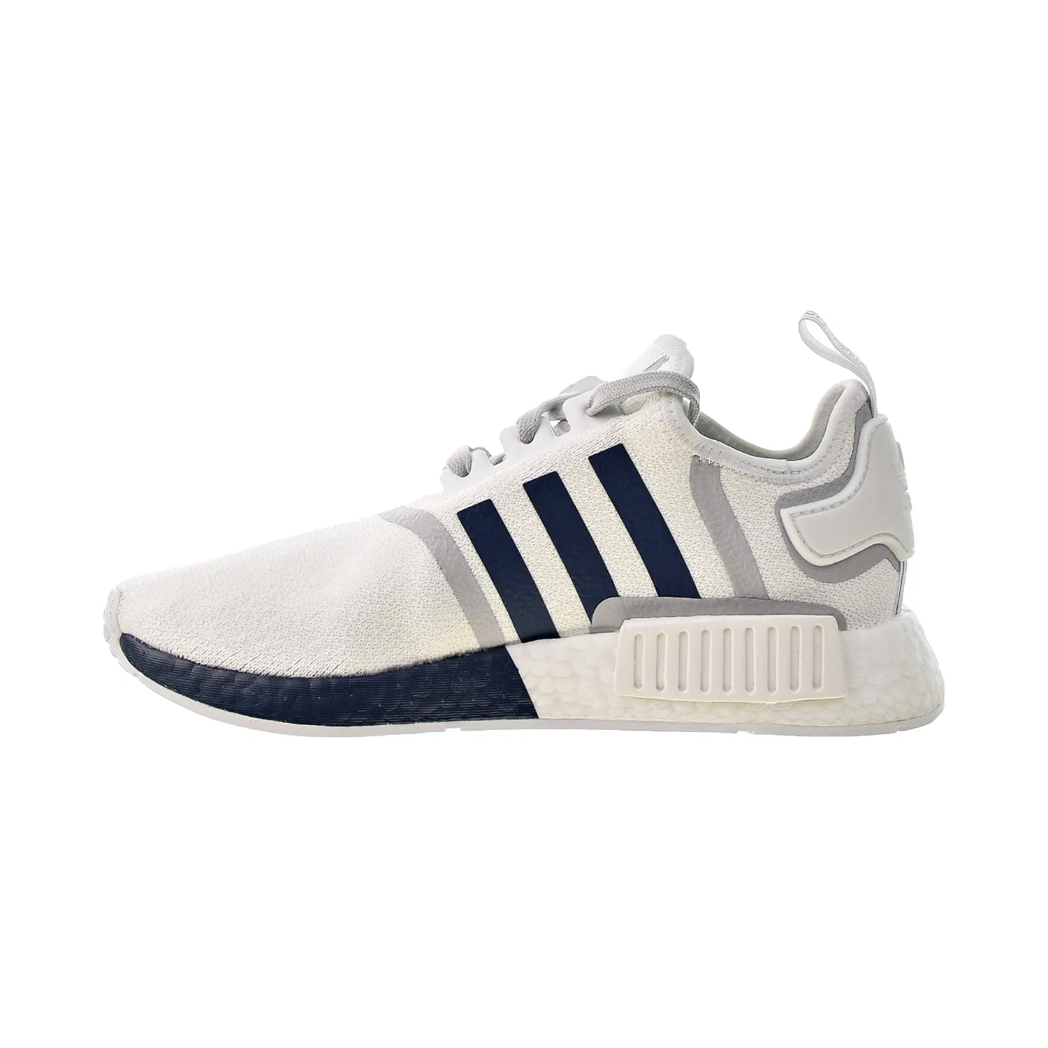 Adidas NMD R1 Men's Shoes Cloud White-Crew Navy-Grey Two