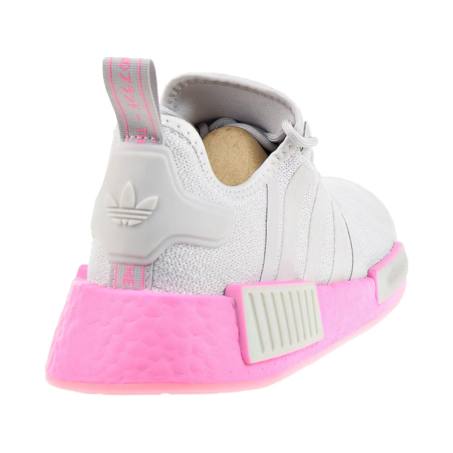 Adidas NMD_R1 Women's Shoes Grey One-Bliss Pink-Cloud White