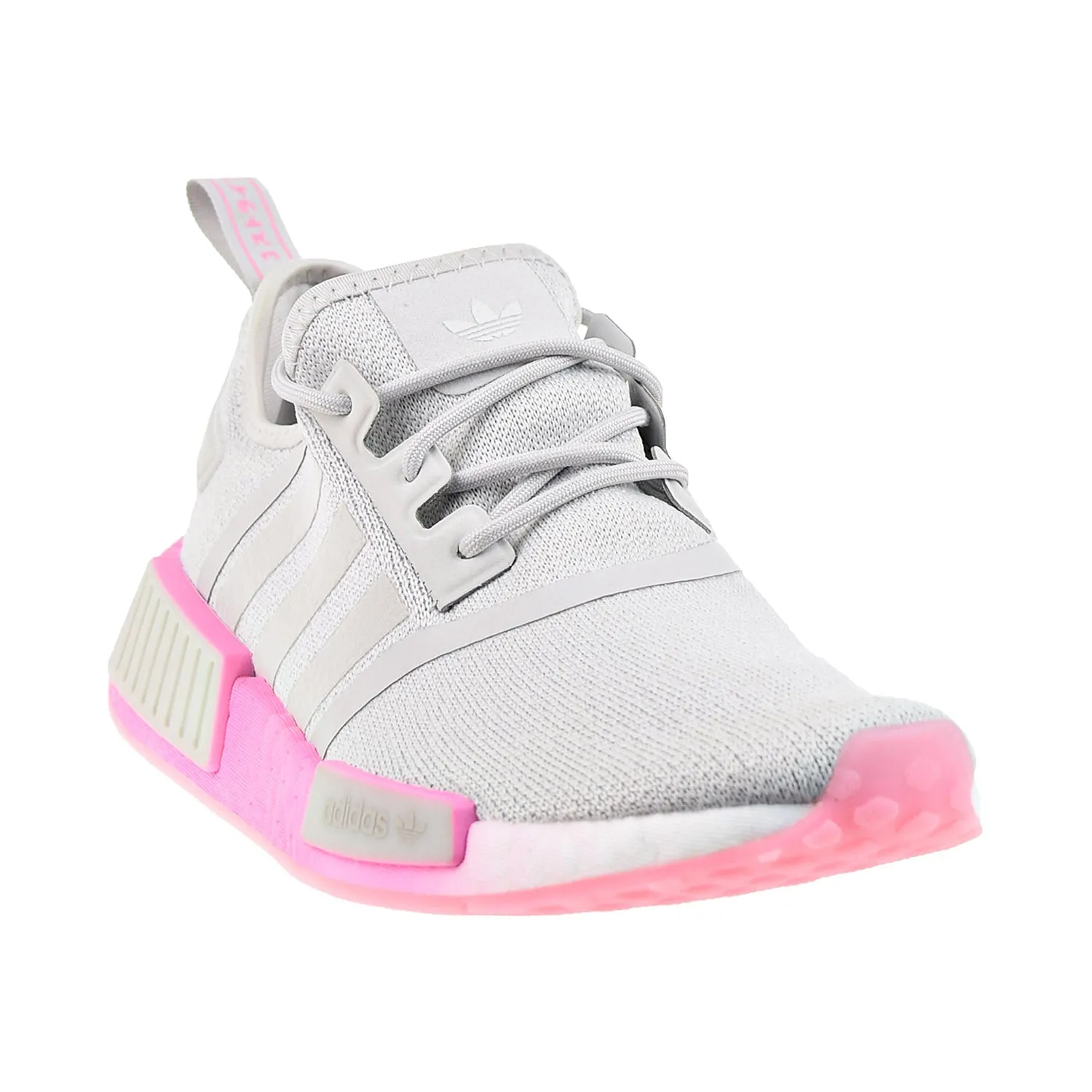 Adidas NMD_R1 Women's Shoes Grey One-Bliss Pink-Cloud White