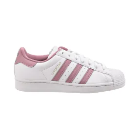 Adidas Superstar Women's Shoes White-Magic Mauve-White