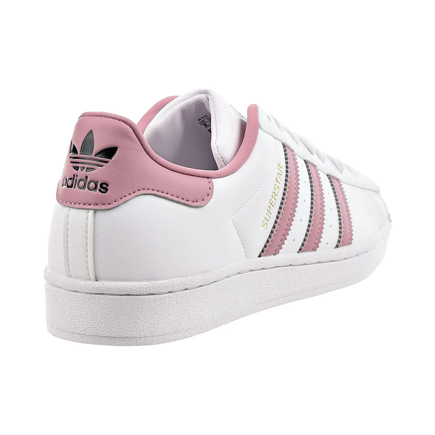 Adidas Superstar Women's Shoes White-Magic Mauve-White