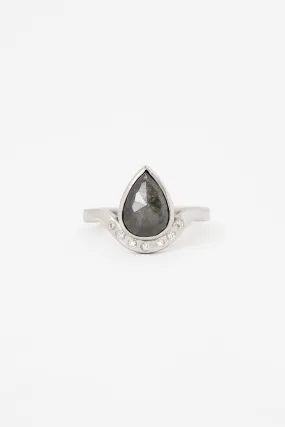 Aerie Ring with 2.10ct Salt and Pepper Diamond