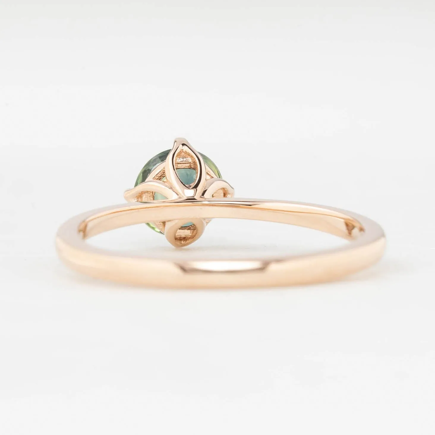 Alice Ring 0.79ct Queensland Sapphire Ring 14K Rose Gold, One of a kind