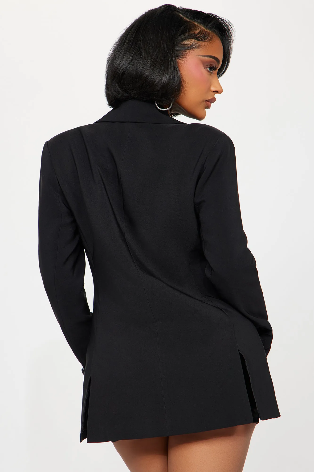 Always Watching Oversized Blazer - Black/White