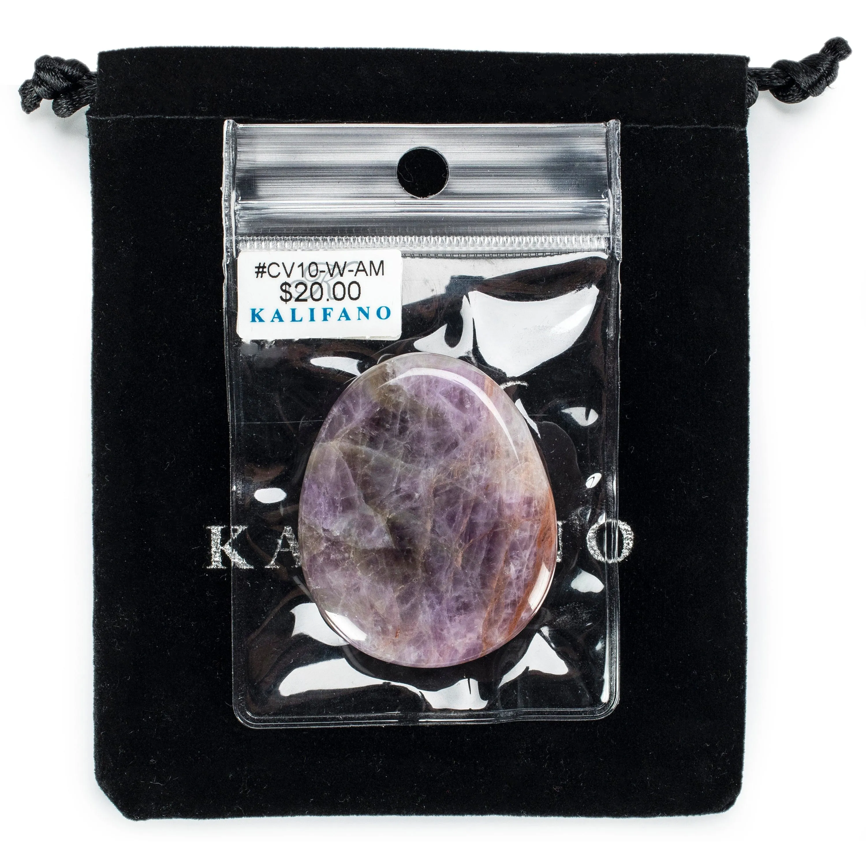 Amethyst Worry Stone Natural Gemstone Carving