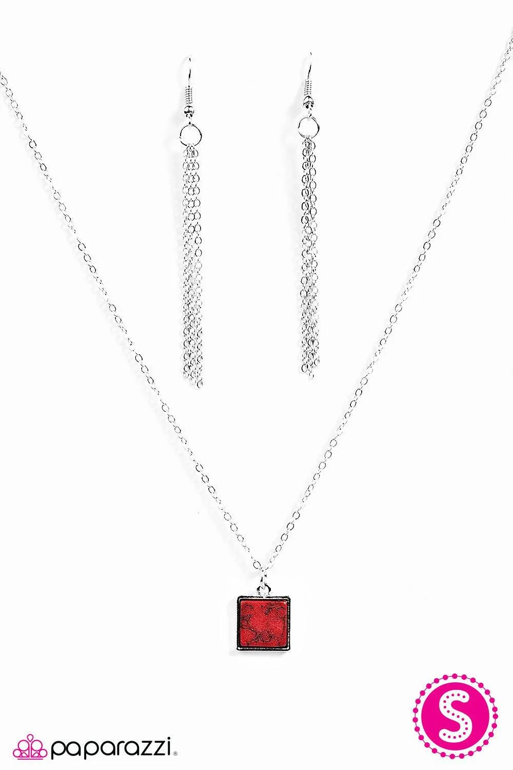 Anasazi Cliffs Red Stone Necklace - Paparazzi Accessories