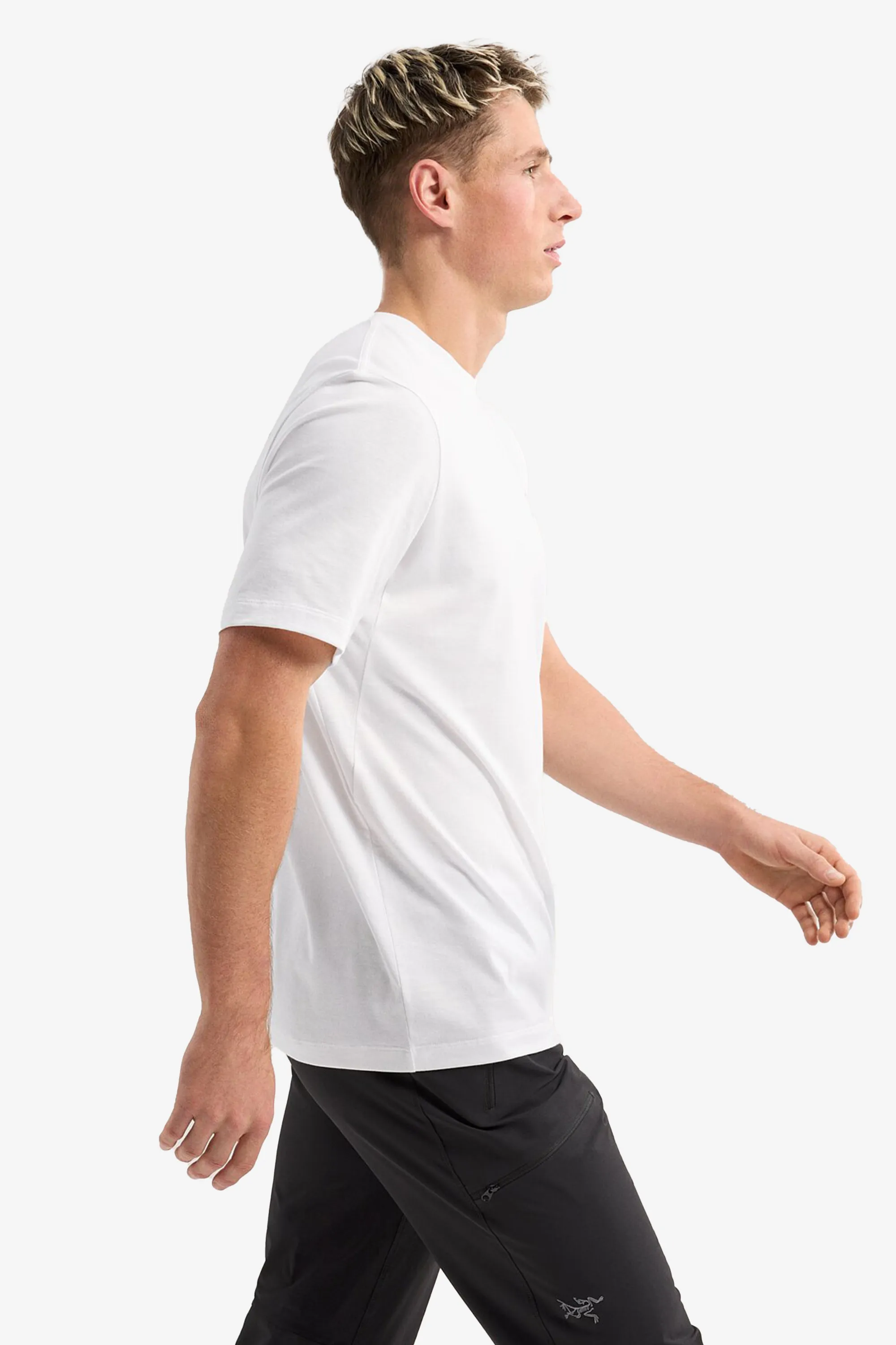 Arc'teryx Men's Arc'Multi Bird Logo SS in White Light