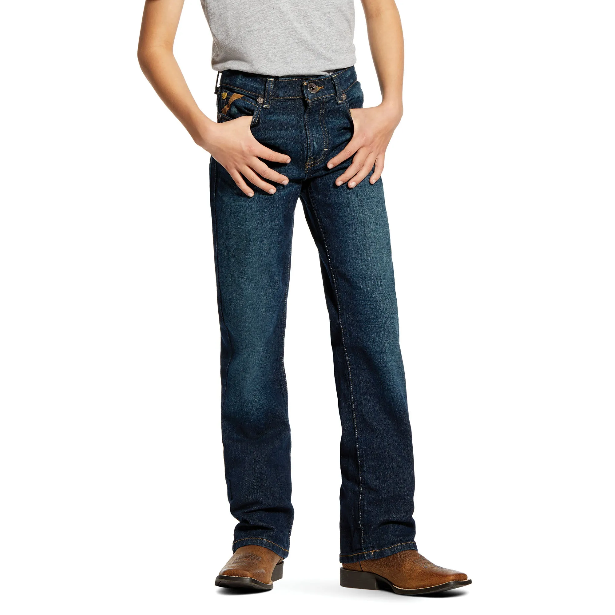 Ariat Boys B5 Slim Stretch Legacy Stackable Straight Leg Jeans