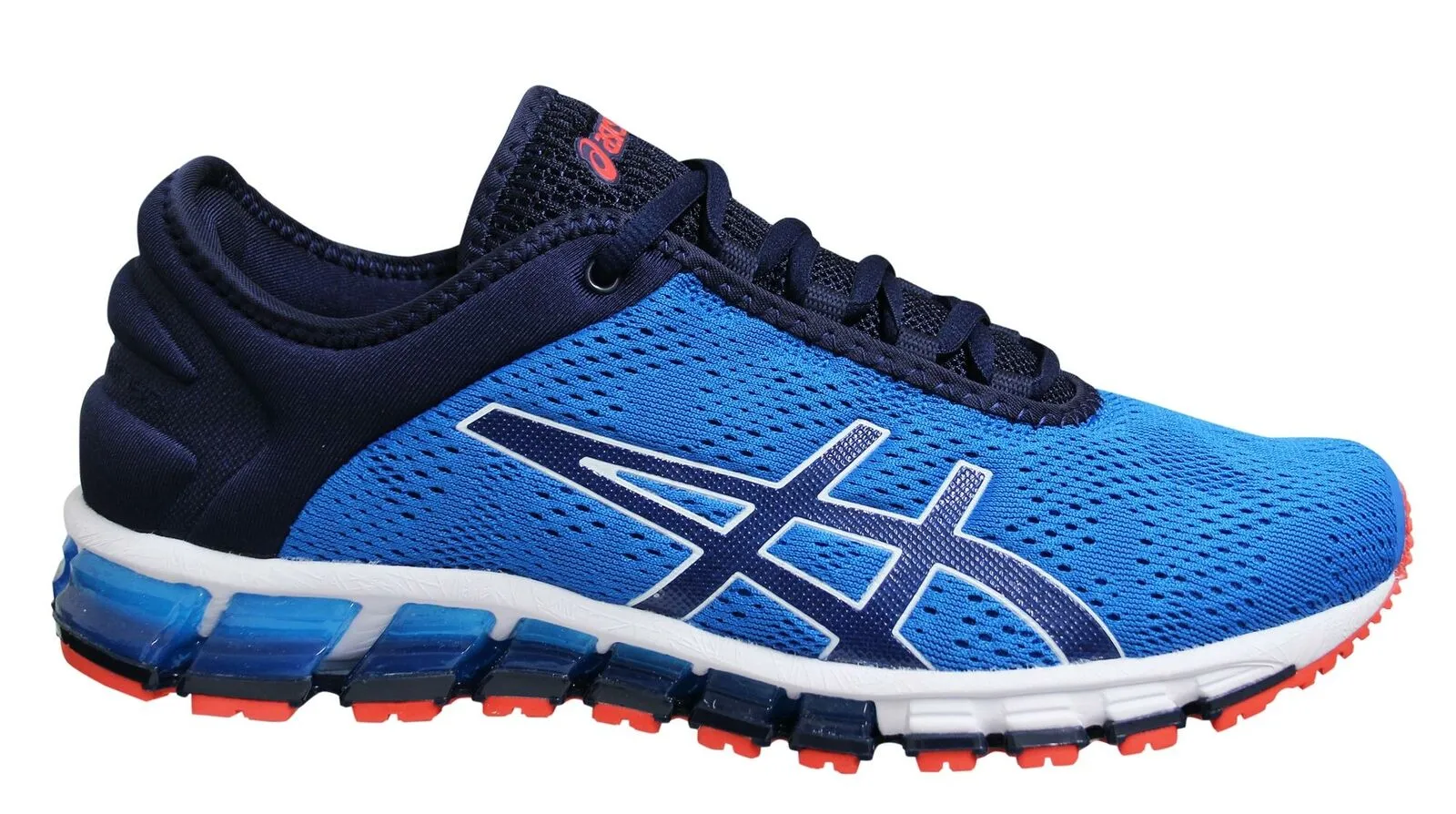 Asics Gel-Quantum 180 3 Blue Navy Low Lace Up Running Trainers - Mens