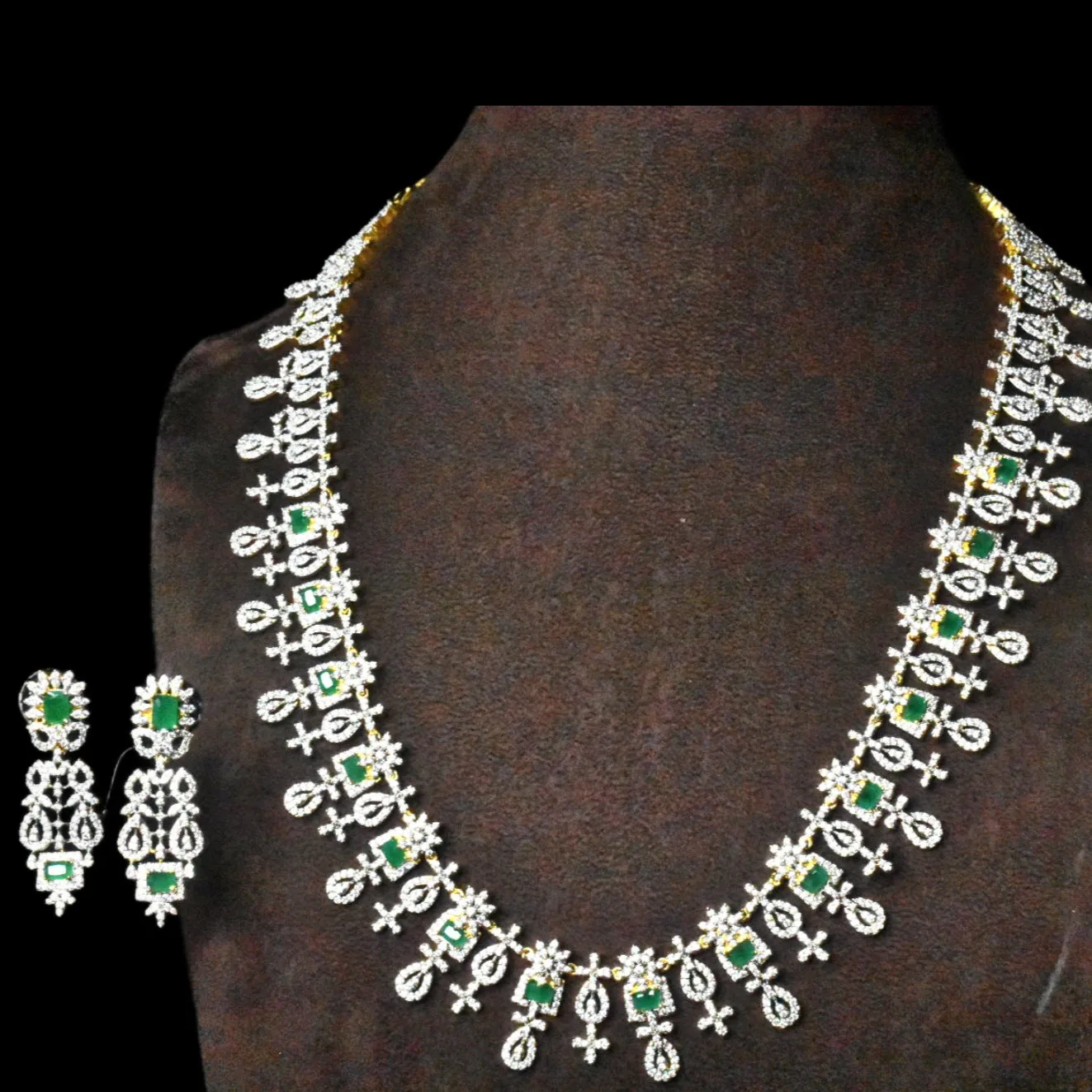 Asp Fashion Jewellery's Exquisite American Diamond Long Haram