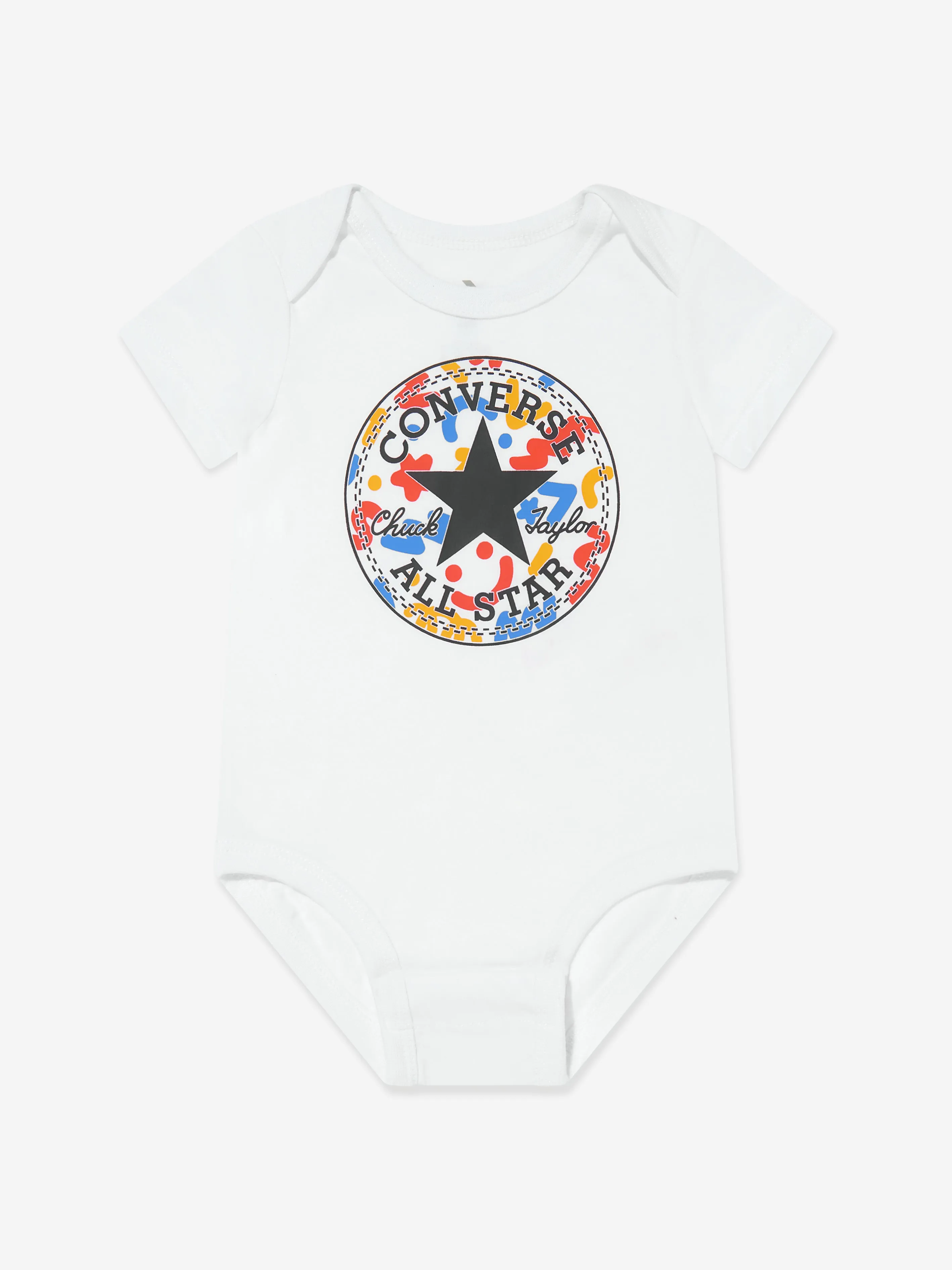 Baby Boys 3 Pack Pattern Bodysuit Set in Multicolour