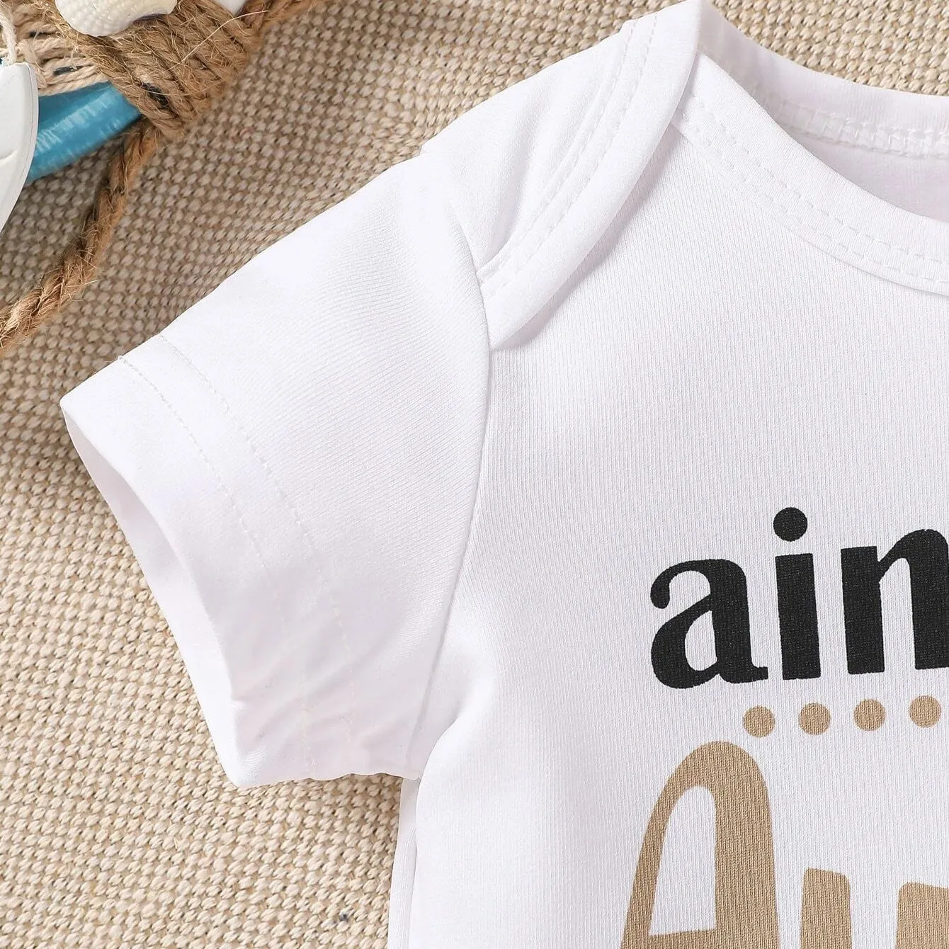 Baby Unisex Letters Rompers