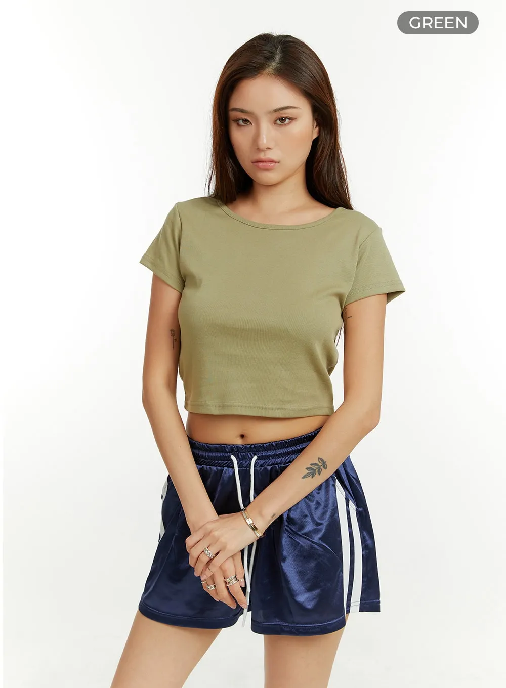 Basic Cotton Crop Tee CU421