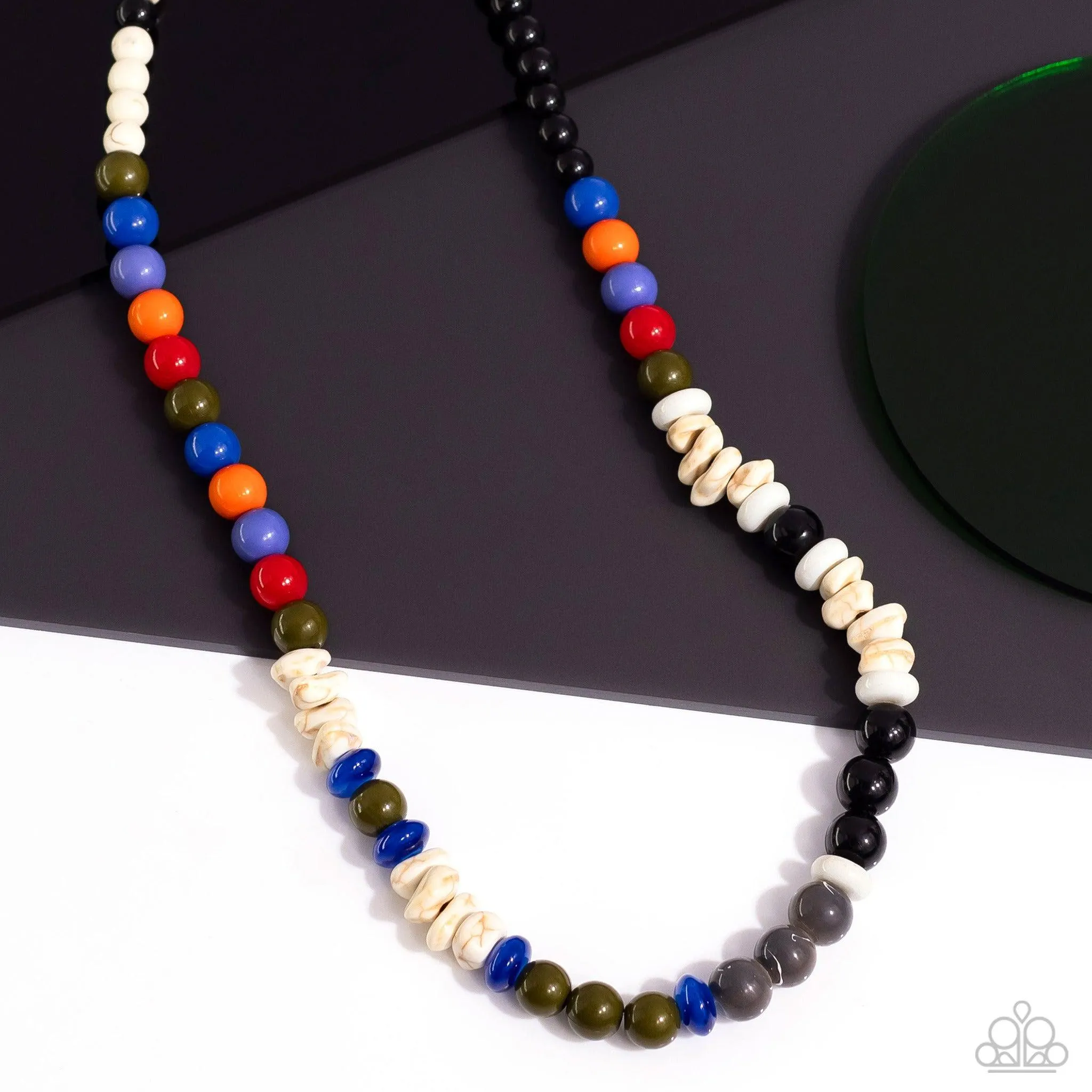 Beaded Bravery Multi Urban Necklace - Paparazzi Accessories