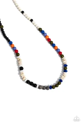 Beaded Bravery Multi Urban Necklace - Paparazzi Accessories