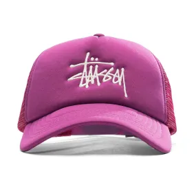 Big Basic Trucker Cap - Plum