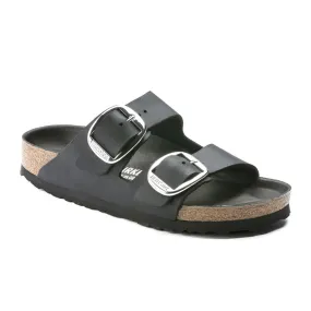 Birkenstock Arizona Big Buckle Slide Sandal (Women) - Black Oiled Leather