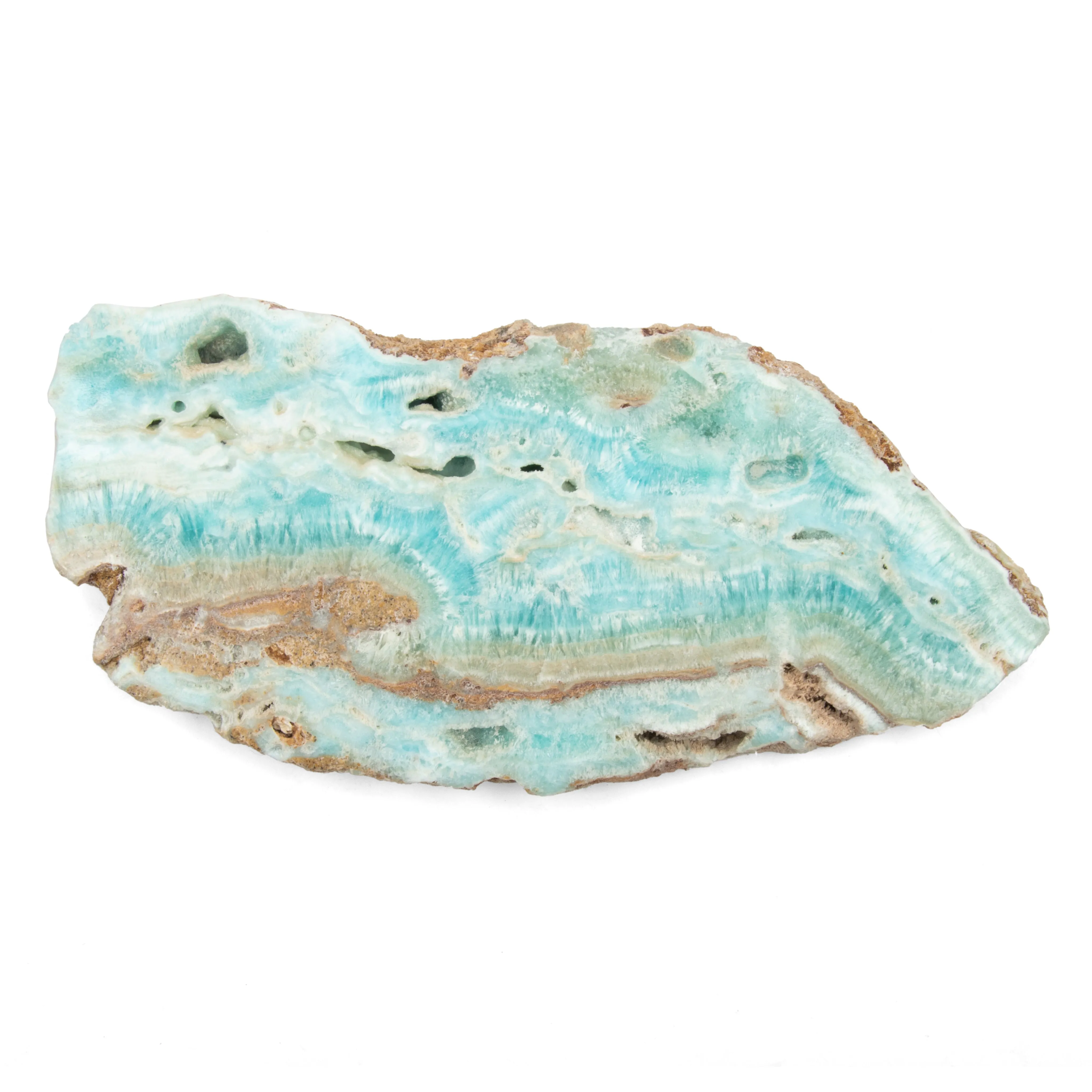 Blue Aragonite, Polished Slate