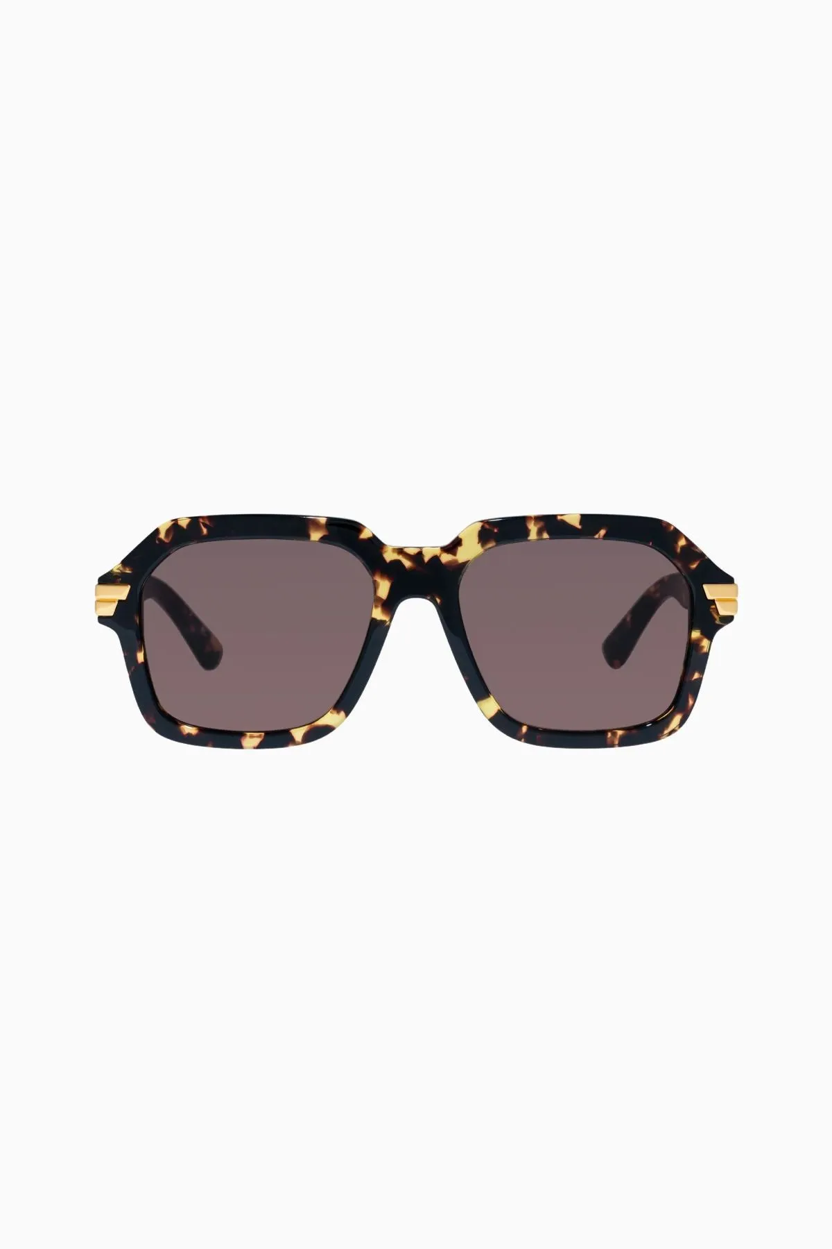 Bottega Veneta Oversized Aviator Sunglasses - Havana