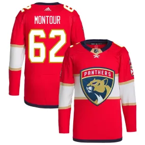 Brandon Montour Florida Panthers adidas Home Primegreen Authentic Pro Jersey - Red