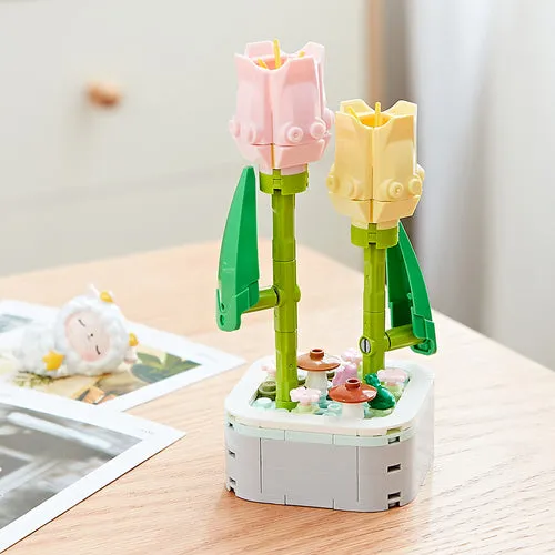 Building Block Diy Flower Planter - Kimi