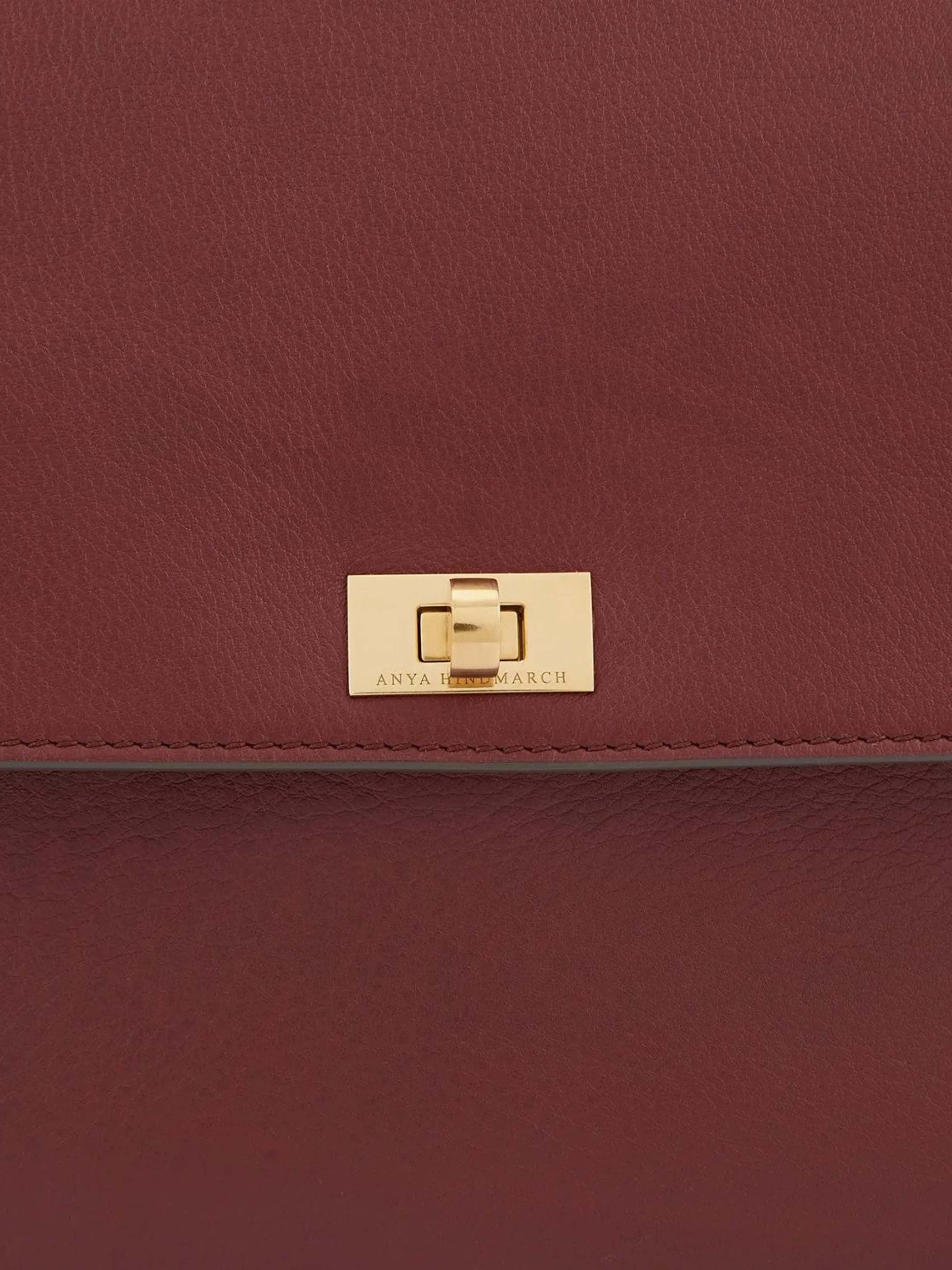 Burgundy Seaton in Classic Calf Top Handle Handbag