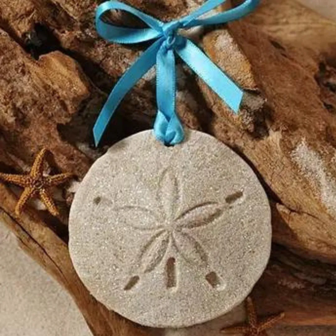 Cape Cod Sand Ornament - Shells, Sand Dollars & Starfish