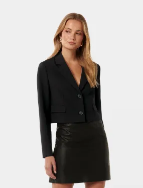 Celeste Two Button Crop Blazer