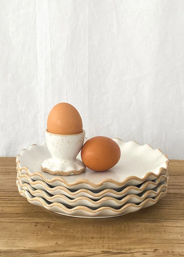 Celia Ceramic Egg Cup - Almond