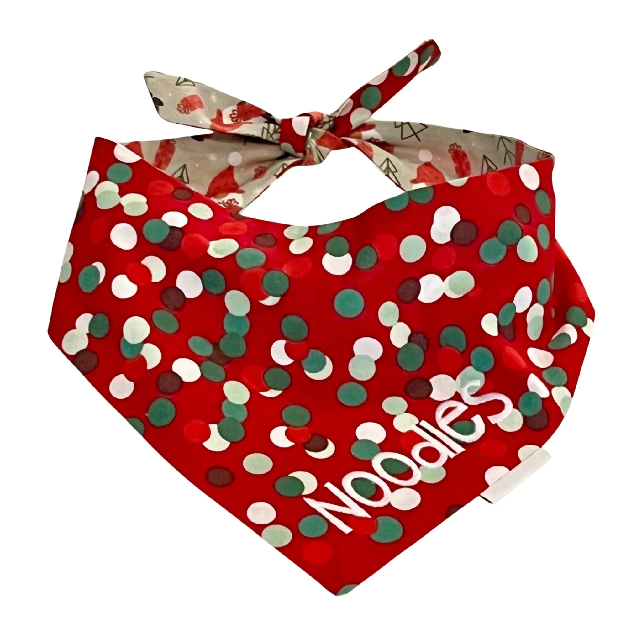 Christmas Gnomes Dog Bandana Personalized with Dogs Name