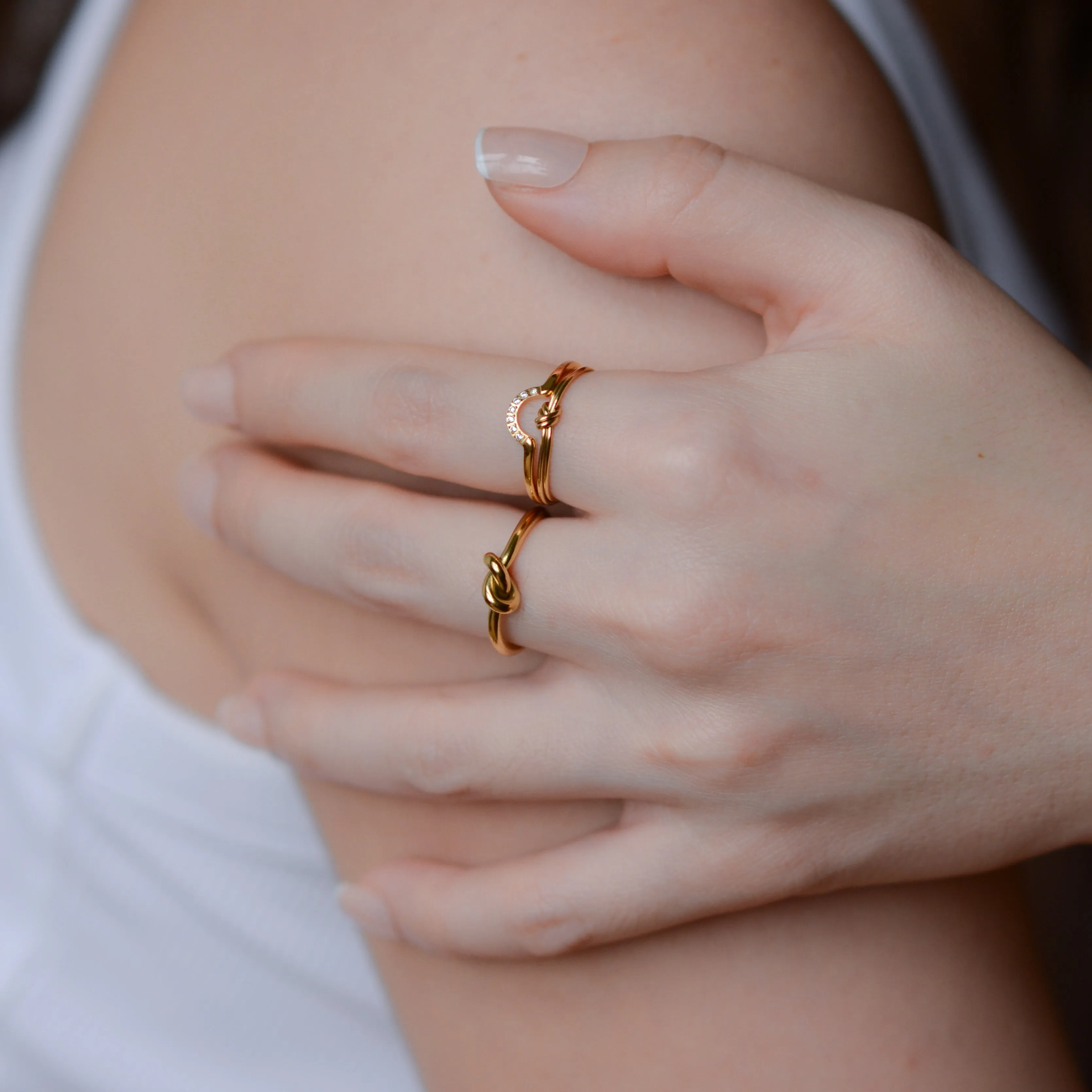 Clover Mini Knot Ring