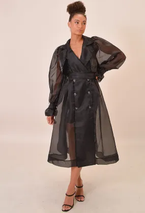 Cora Sheer Trench Coat