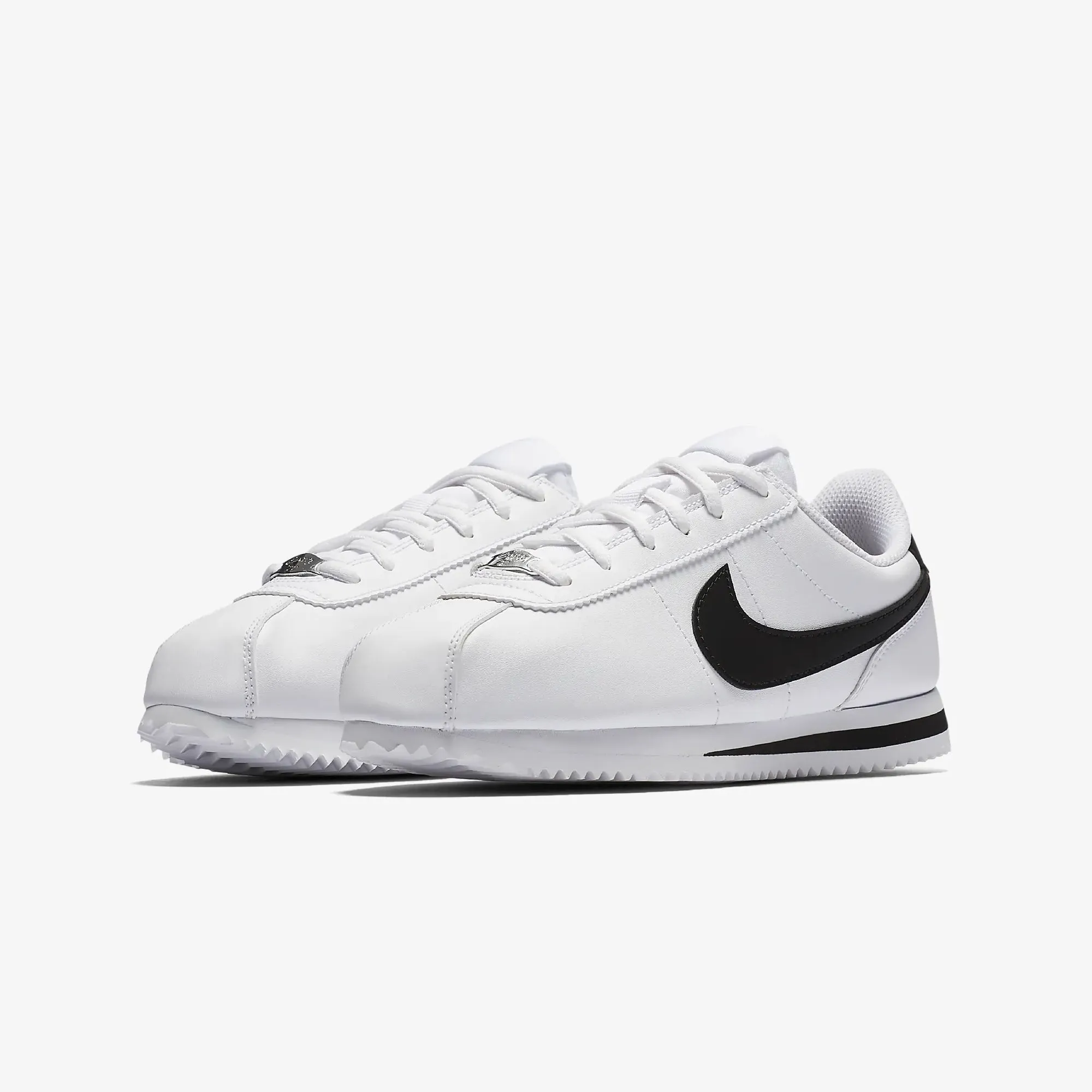 CORTEZ BASIC SL 'WHITE/BLACK' (GS)