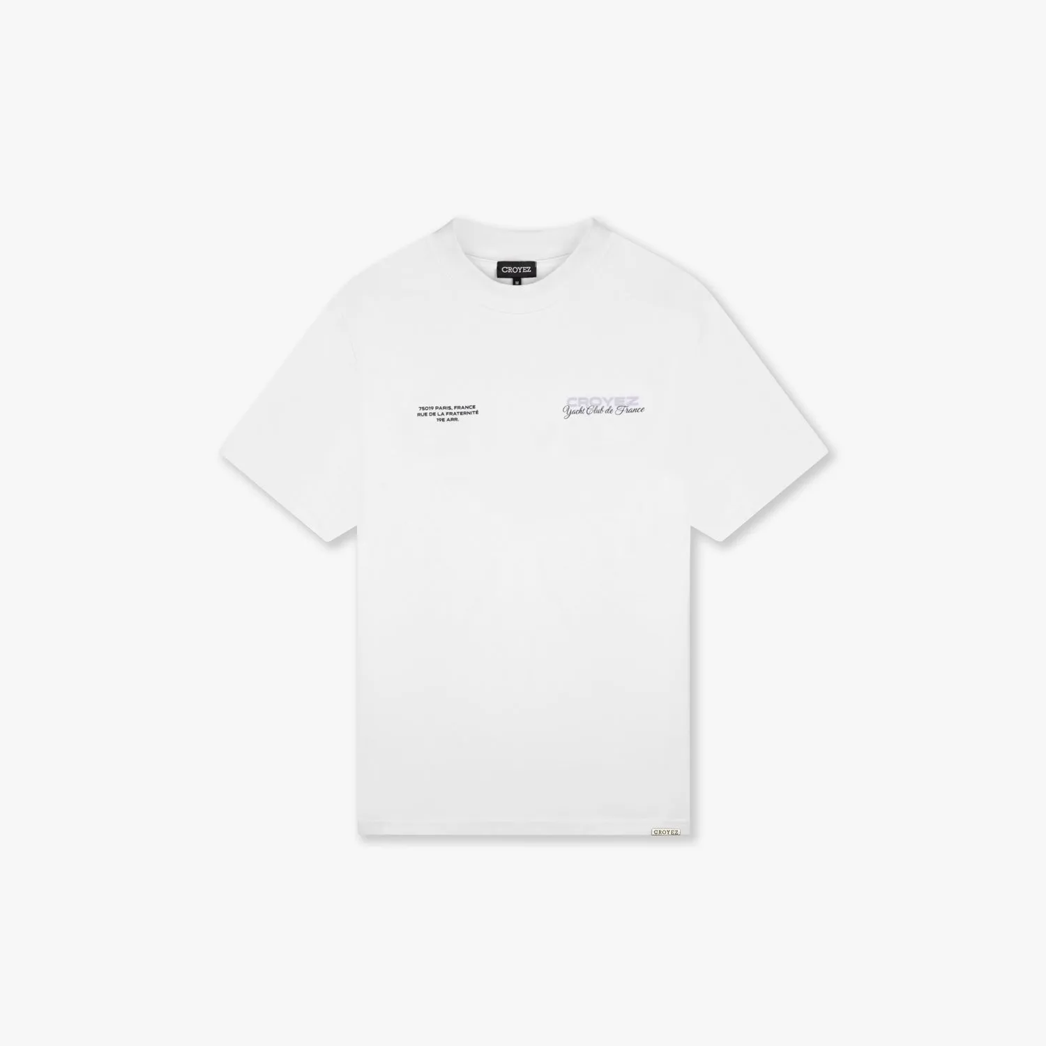 CROYEZ YACHT CLUB T-SHIRT - WHITE/PURPLE