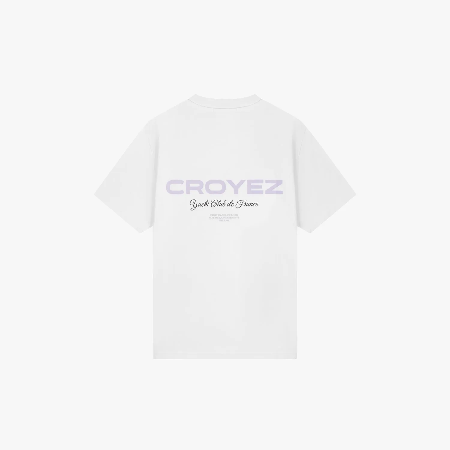 CROYEZ YACHT CLUB T-SHIRT - WHITE/PURPLE