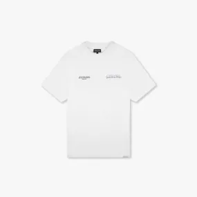 CROYEZ YACHT CLUB T-SHIRT - WHITE/PURPLE