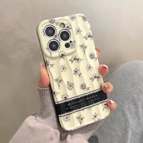 Cute Flowers Silicone Phone Case for iPhone 11-15 Pro Max Cover