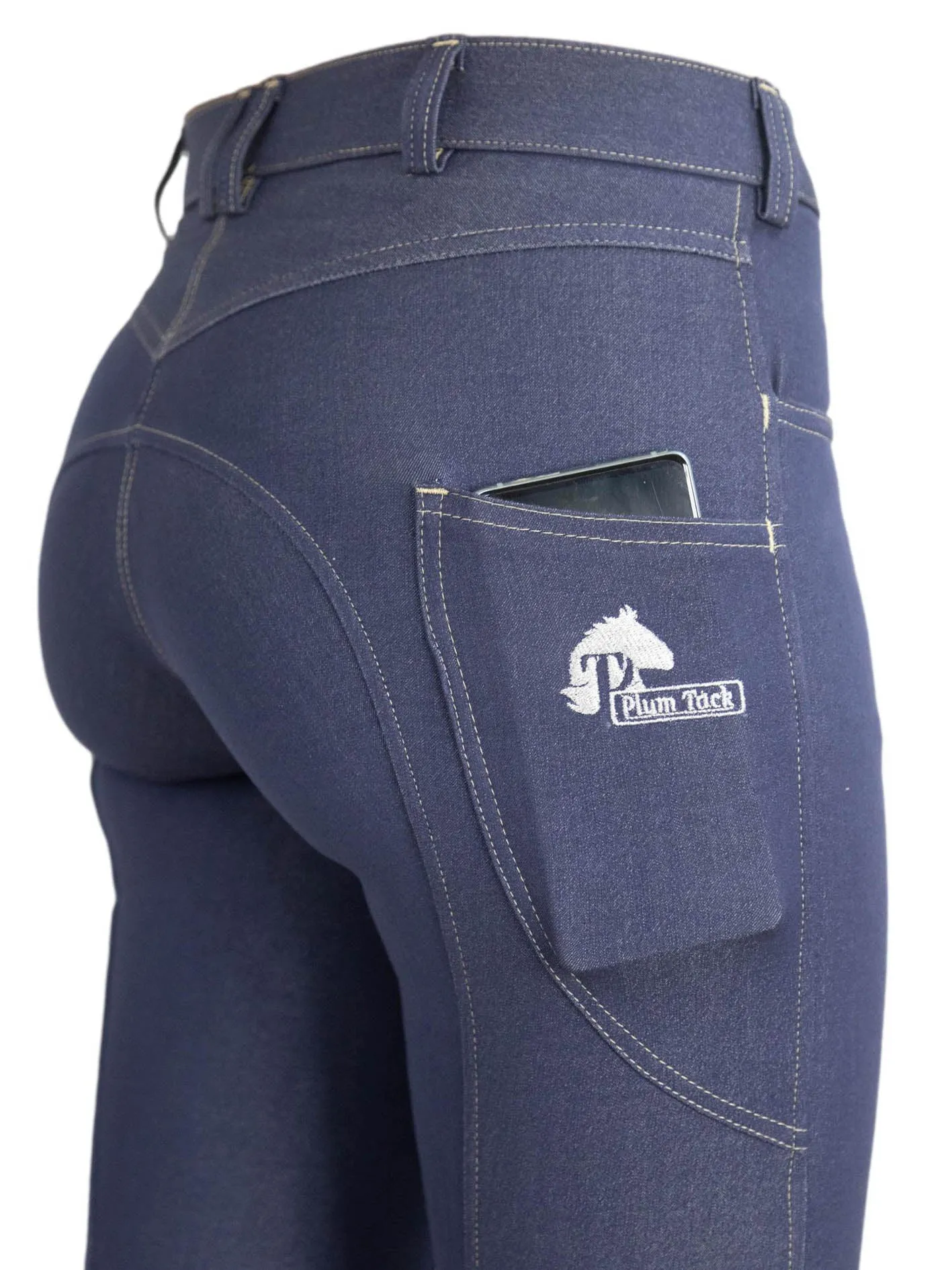 Denim Breeches With or Without Silicone Seat