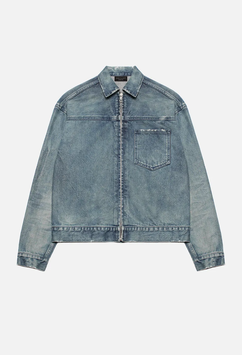 Denim Zip Blouson / Cadet Indigo