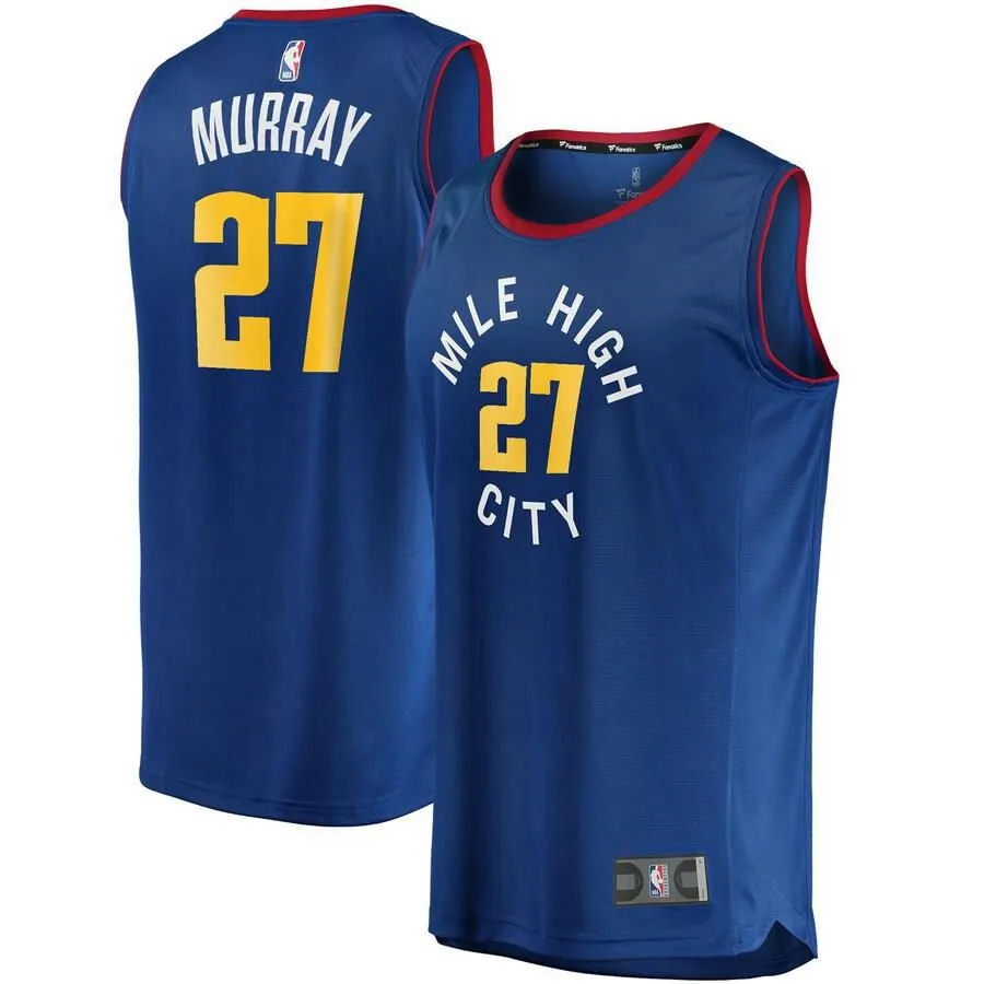 Denver Nuggets Jamal Murray Fanatics Branded Replica Fast Break Player Statement Jersey Kids - Blue | Ireland V5249I9