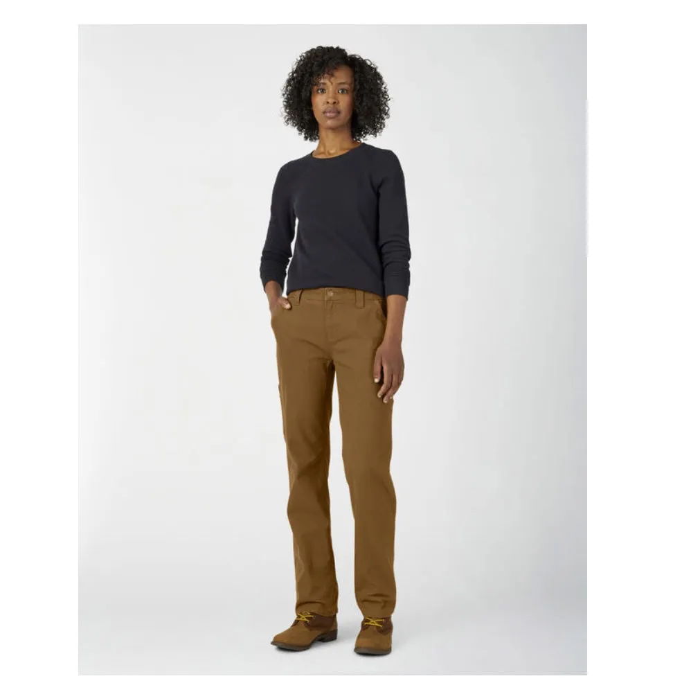 Dickies Stretch Duck Women's Carpenter Work Pant FD2700 - Brown