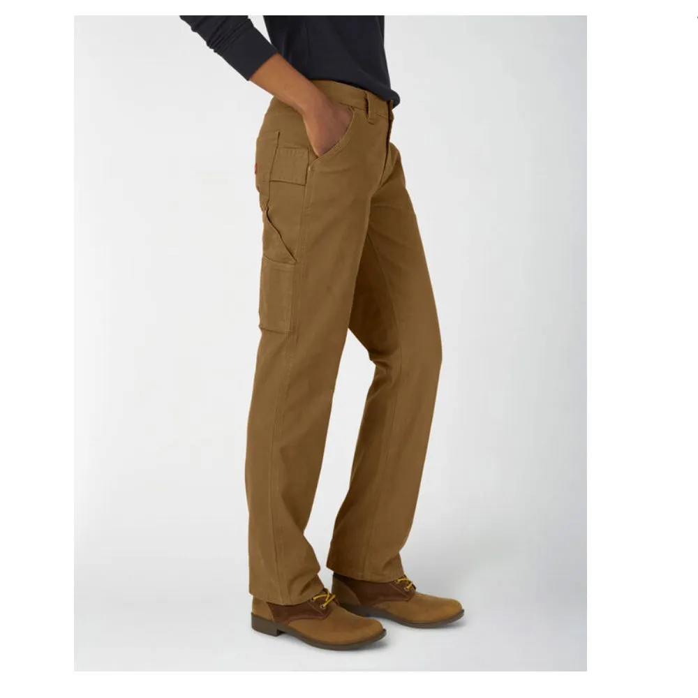 Dickies Stretch Duck Women's Carpenter Work Pant FD2700 - Brown