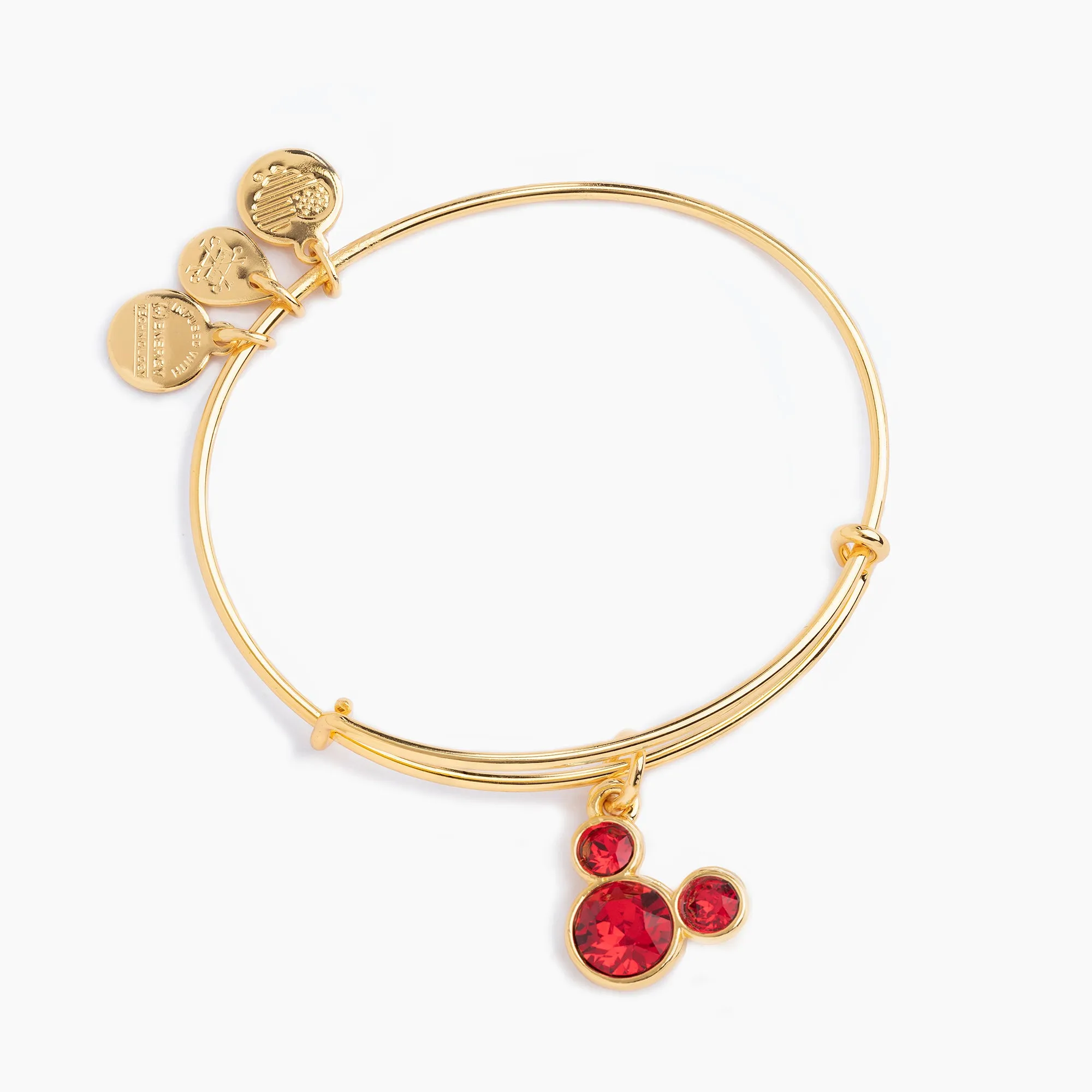 Disney Mickey Mouse Charm Bangle, Ruby Crystal